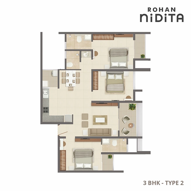 Rohan Ekam | Luxury 2, 3 & 4 BHK Homes in Balewadi Pune